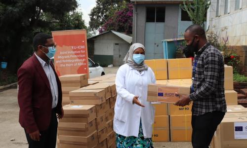 Handover of consumable medical equipment to St. Paul's Hospital