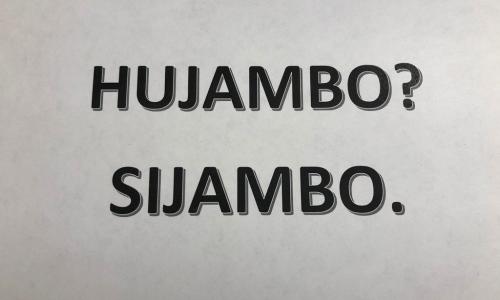 Je wazungumza Kiswahili?