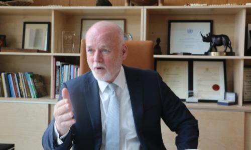 Peter Thomson , the 71st president of the United Nations General Assembly.  AR/Eleni Mourdoukoutas