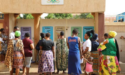 Migrants staying at the transit centres are regularly sensitized about COVID-19 prevention measures