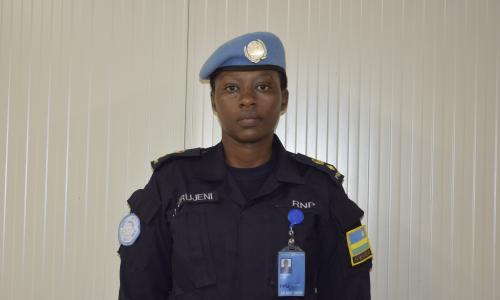 Jackline Urujeni from Rwanda, serving in South Sudan