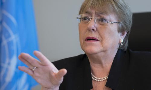Michelle Bachelet, Kamishna Mkuu wa haki za binadamu wa Umoja wa Mataifa.