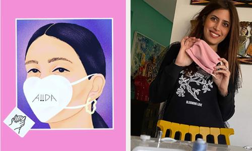 A medical doctor in Tunisia is using her creative skills to serve communities at a time when they need her the most.