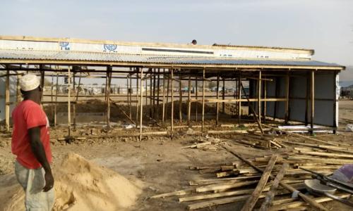 Shelter workers have begun the construction of a quarantine facility in Pulka where 56,014 IDPs live in camps and host communities.