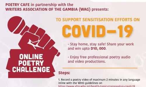 Creativity and leadership: Young Gambians are using traditional forms of communications to help everyone stay safe.