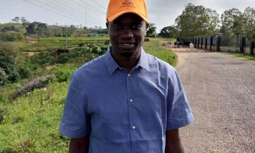 Clement Ejim, 33, has committed himself to ending gender-based violence. Photo: Centre LSD