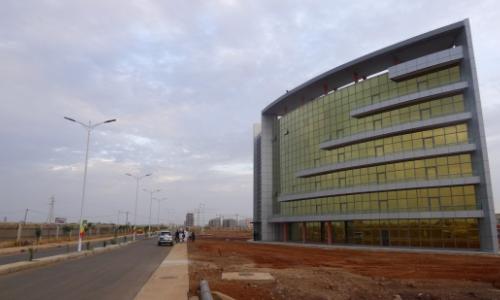 An administrative building at the new Diamniadio industrial park in Dakar, Senegal. Photo: Reuters/Nellie Peyton
