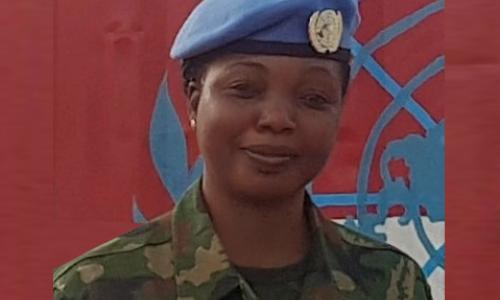 Roseline Stephen Agwai, from Nigeria, serving in the Democratic Republic of the Congo (DRC)