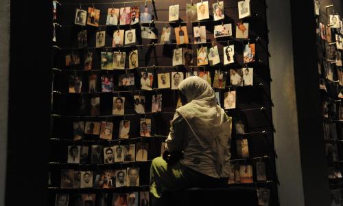 Image of the 1994 genocide against the Tutsi in Rwanda on display in the Johannesburg Holocaust ..
