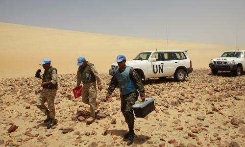 Peacekeepers have been stationed in Western Sahara since 1991 when the UN mission, MINURSO, was established. (file)  Photo Credits:UN Photo/Martine Perret.