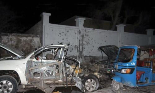 Violent extremists have carried out bombings in the Somali capital of Mogadishu on various occasions. Shown here is the aftermath of a car bomb attack on the city's Banadir Beach hotel on 25 August 2016. Photo Credits: UN Somalia (file)