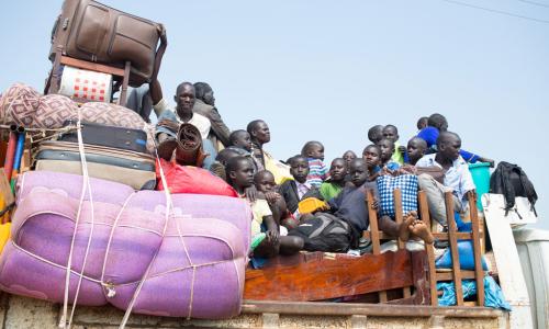 Refugees from South Sudan arrive in Elegu, northern Uganda Photo: UNHCR/Will Swanson