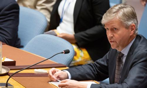 Jean-Pierre Lacroix, Under-Secretary-General for Peacekeeping Operations, briefs the Security Council on the situation in Mali