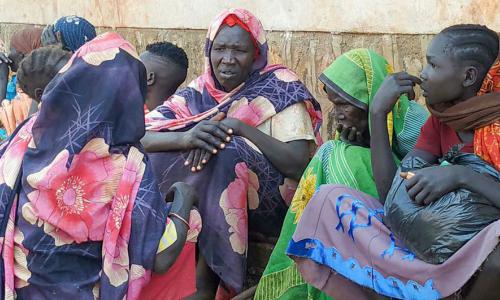 Un groupe de réfugiés éthiopiens.