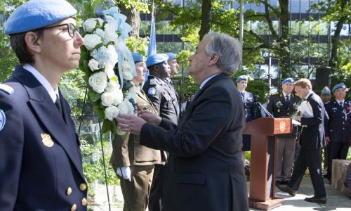 Wreath Laying Ceremony on the occasion of the International Day of United Nations Peacekeepers.