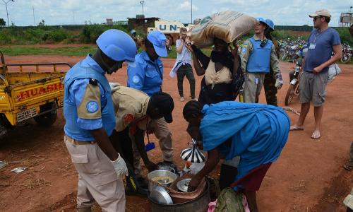 The UN Mission in South Sudan (UNMISS) provides protection to civilians fleeing recent violence in Wau. Photo: UNMISS