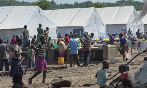 Le camp de réfugiés d’Imvepi, dans le nord de l’Ouganda. Photo ONU/Mark Garten