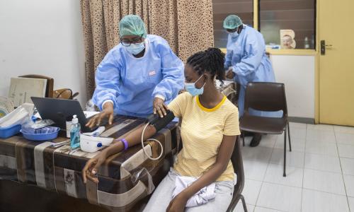 During the COVID-19 pandemic, WHO is supporting the Ghana Health Service in their efforts to ...
