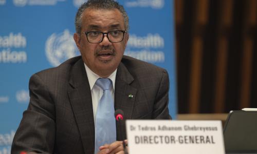 WHO Director-General Dr Tedros Adhanom Ghebreyesus