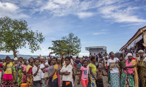 Wakimbizi wa Burundi katika makazi ya Mulongwe huko Kivu Kusini nchini Jamhuri ya Kidemokrasia ya Congo, DRC.