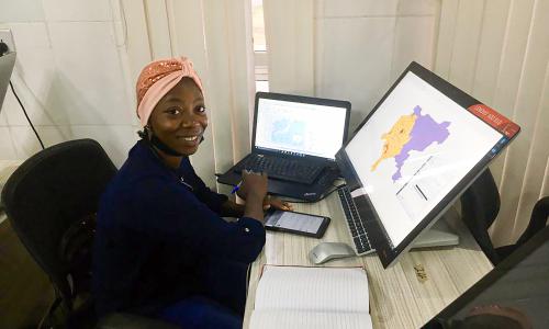 Susan Ojochide alianza utafiti wake wa PhD mnamo 2020 katika Chuo Kikuu cha Bayero huko...