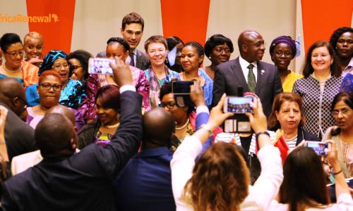 Participants at the African Women Leaders Network held in New York in June, 2017. Photo: Africa Renewal/Ihuoma Atanga