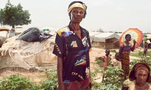 Women at the M’Poko camp for the displaced in Bangui, Central African Republic, home to around 20,000 IDPs. Photo: World Bank/Stephan Gladieu