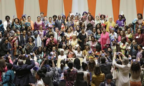 Group picture of participants at the launched of the African Women Leaders Network