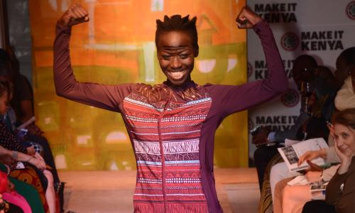 Design by Jamil Walji, Global award-winning premium Kenyan brand - at the Fashion Show