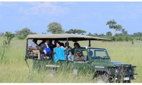 Amina J Mohammad visiting Hwange National Park in Zimbabwe