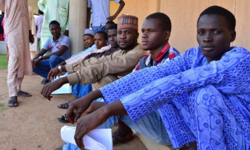 Applicants being screened for a recovery programme in Nigeria's northeast (Photo: UNDP Nigeria)