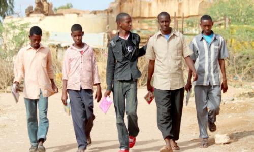 Young Somali men participate in a vocational training and education program in Burao, Somaliland. But as Africa’s population grows, the number of people escaping conflict in countries like Somalia will continue to rise. Photo: UNDP Somalia