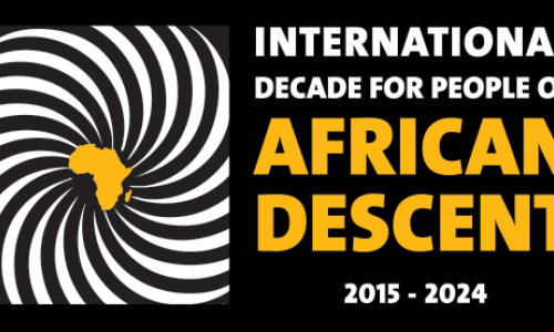 The logo of the International Decade for People of African Descent