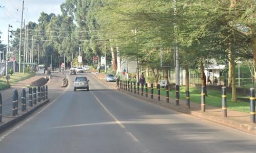 An empty street in Nairobi