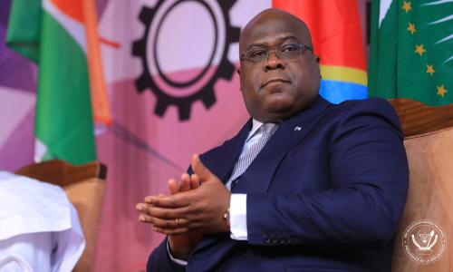 An image of Félix Antoine Tshilombo Tshisekedi.