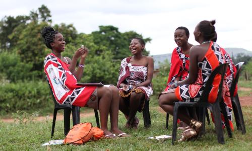 A group of girls.