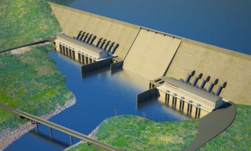 An artist’s impression of the Grand Ethiopian Renaissance Dam.   Photo: www.grandmillenniumdam.net