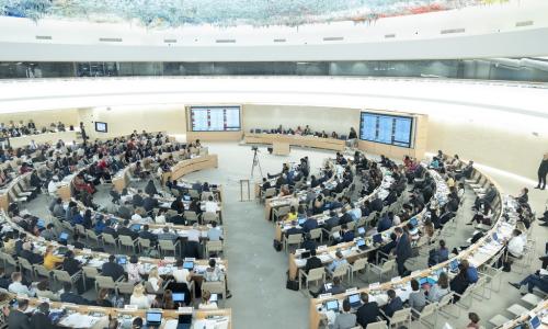 Kikao cha baraza la haki la binadamu mjini Geneva.