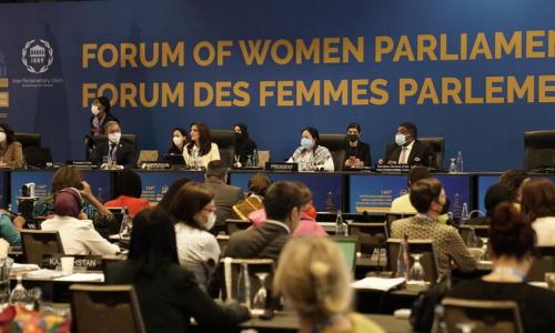 Women in parliament: Slow progress towards equal representation.