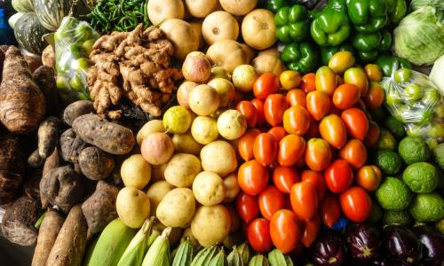 Fresh vegetables.