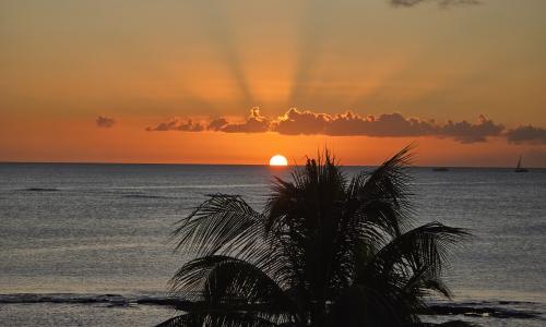Sunset.