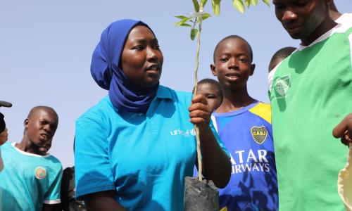 Maguette Ba is a young climate activist, who advocates for a clean environment in her home country of Senegal.