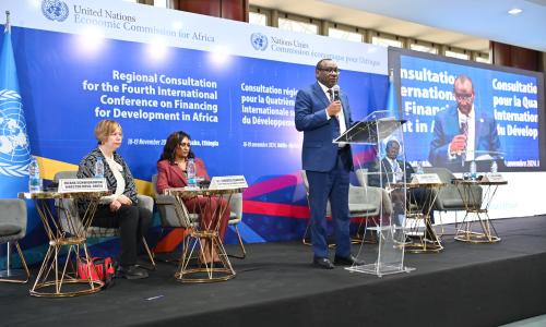 The Executive Secretary of the UN Economic Commission for Africa, Claver Gatete, delivered a statement at the opening of a two-day Africa Regional Consultation for the Fourth International Conference on Financing for Development (#FfD4) in Addis Ababa, Ethiopia.