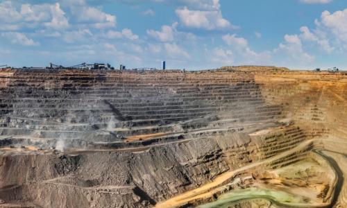 A mining site.