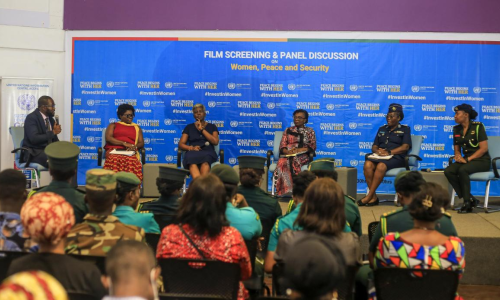 Panelist at the discussion on WPS.