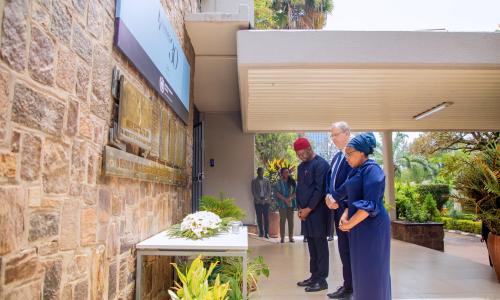 The United Nations Special Adviser on the Prevention of Genocide, Alice Wairimu Nderitu, in Kigali.