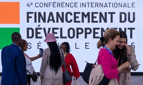 A view of participants attending the 4th International Conference on Financing for Development (FfD4).
