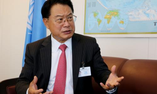 Li Yong, Director-General of the United Nations Industrial Development Organization (UNIDO). Photo: Africa Renewal/Eleni Mourdoukoutas