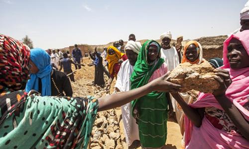 UNAMID launches the rehabilitation project of the Lumbati Basic School. UN Photo: iSeek.