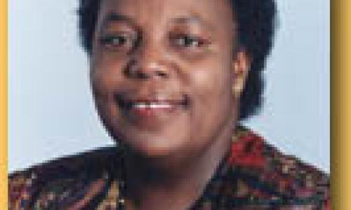 Ms. Gertrude Mongella: An internationally known Tanzanian gender activist was elected to preside over the new parliament.  Photo : ©UN / E. Schneider